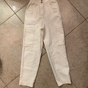 H&M completely new cargo Jean beige joggers